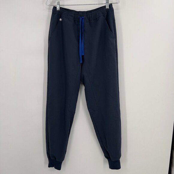 FIGS  Jogger Scrub Pants Navy Blue with Drawstring Unisex Medical Workwear S - Picture 1 of 9